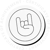 Icono certificado de finalización